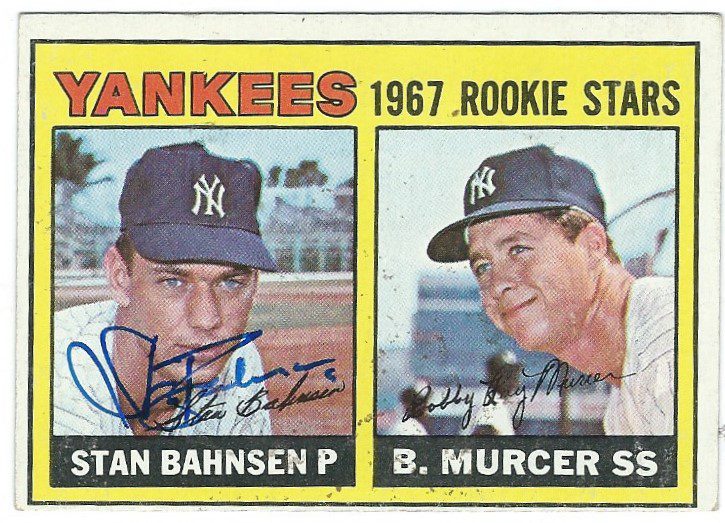 Autographed STAN BAHNSEN 1967 Topps Card