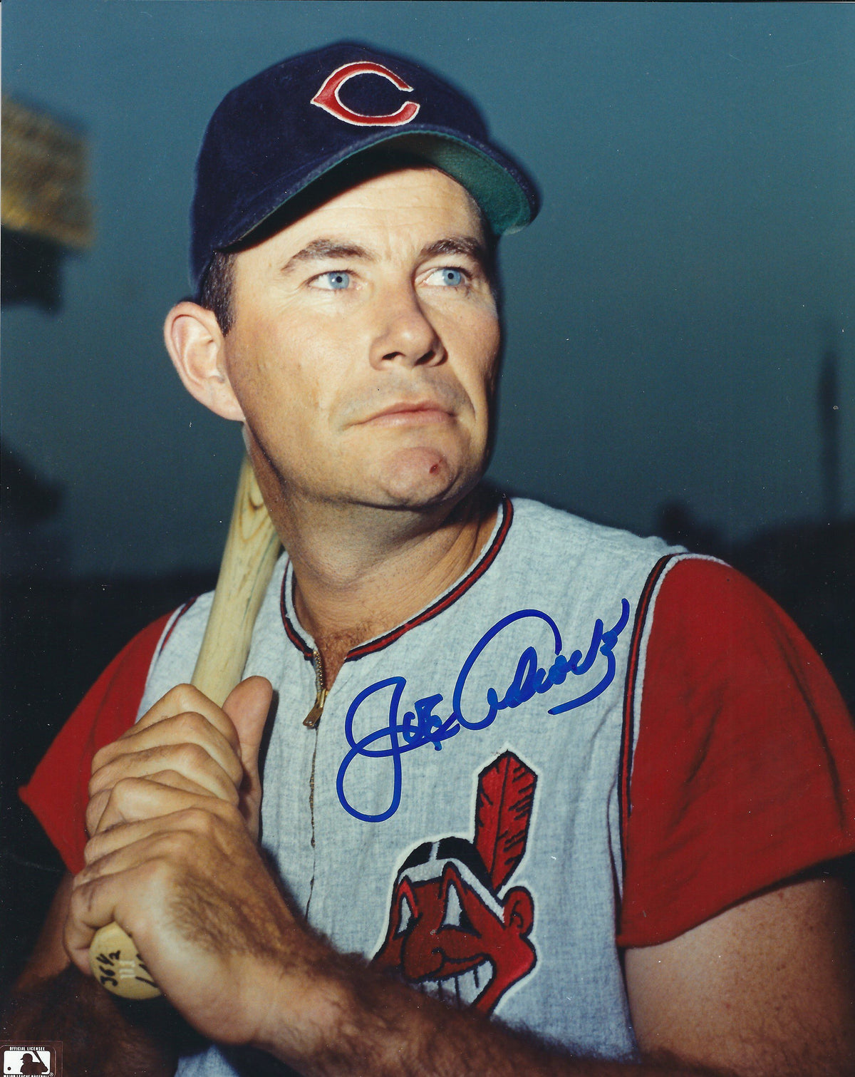 AUTOGRAPHED JOE ADCOCK 8X10 Cleveland Indians Photo