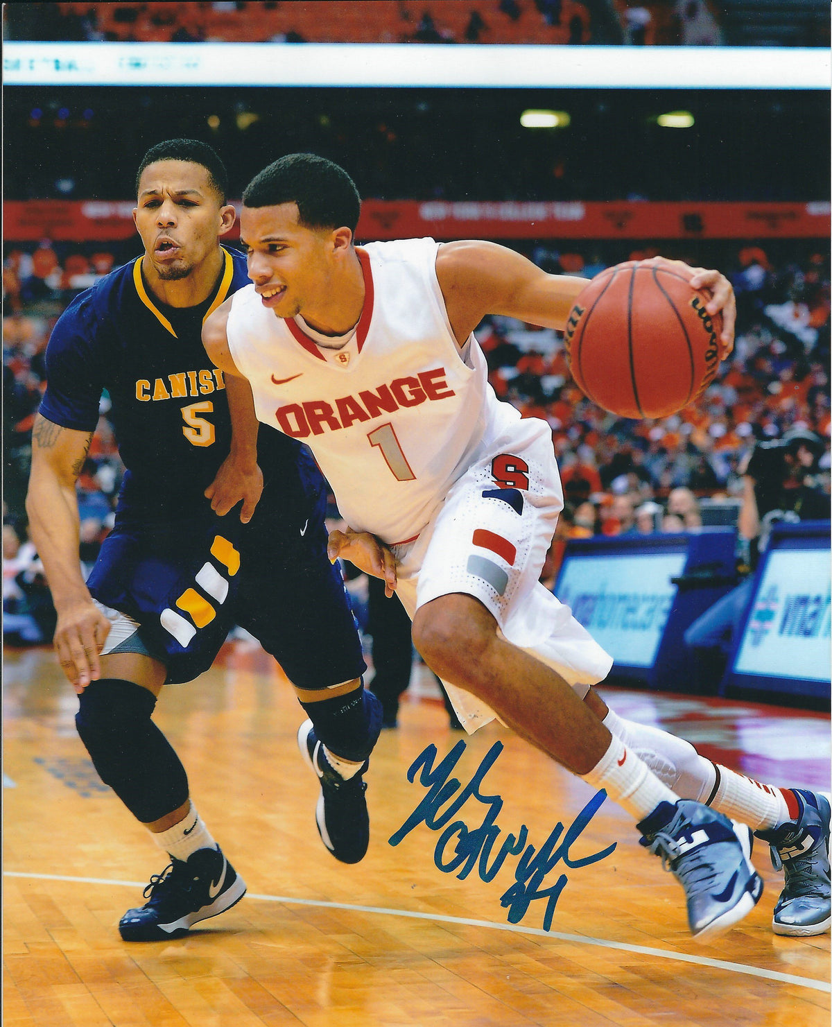Autographed MICHAEL CARTER-WILLIAMS Syracuse Orangemen 8x10 Photo