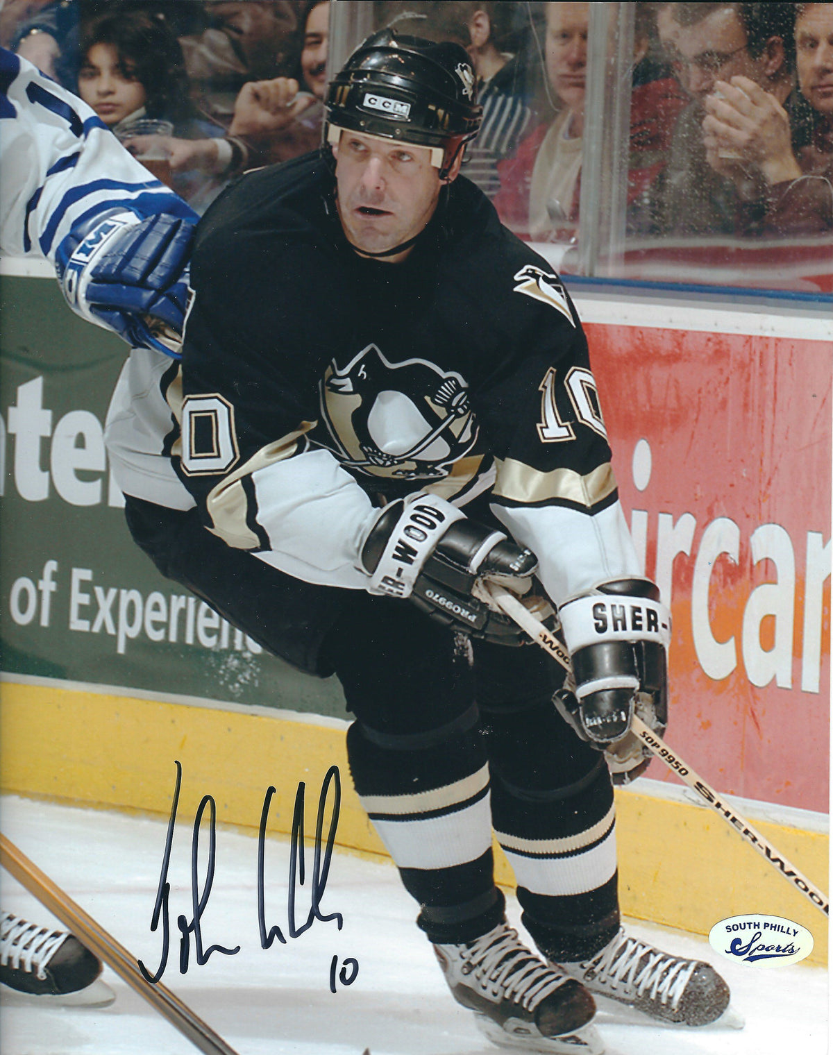 Autographed JOHN LECLAIR 8x10 Pittsburgh Penguins Photo