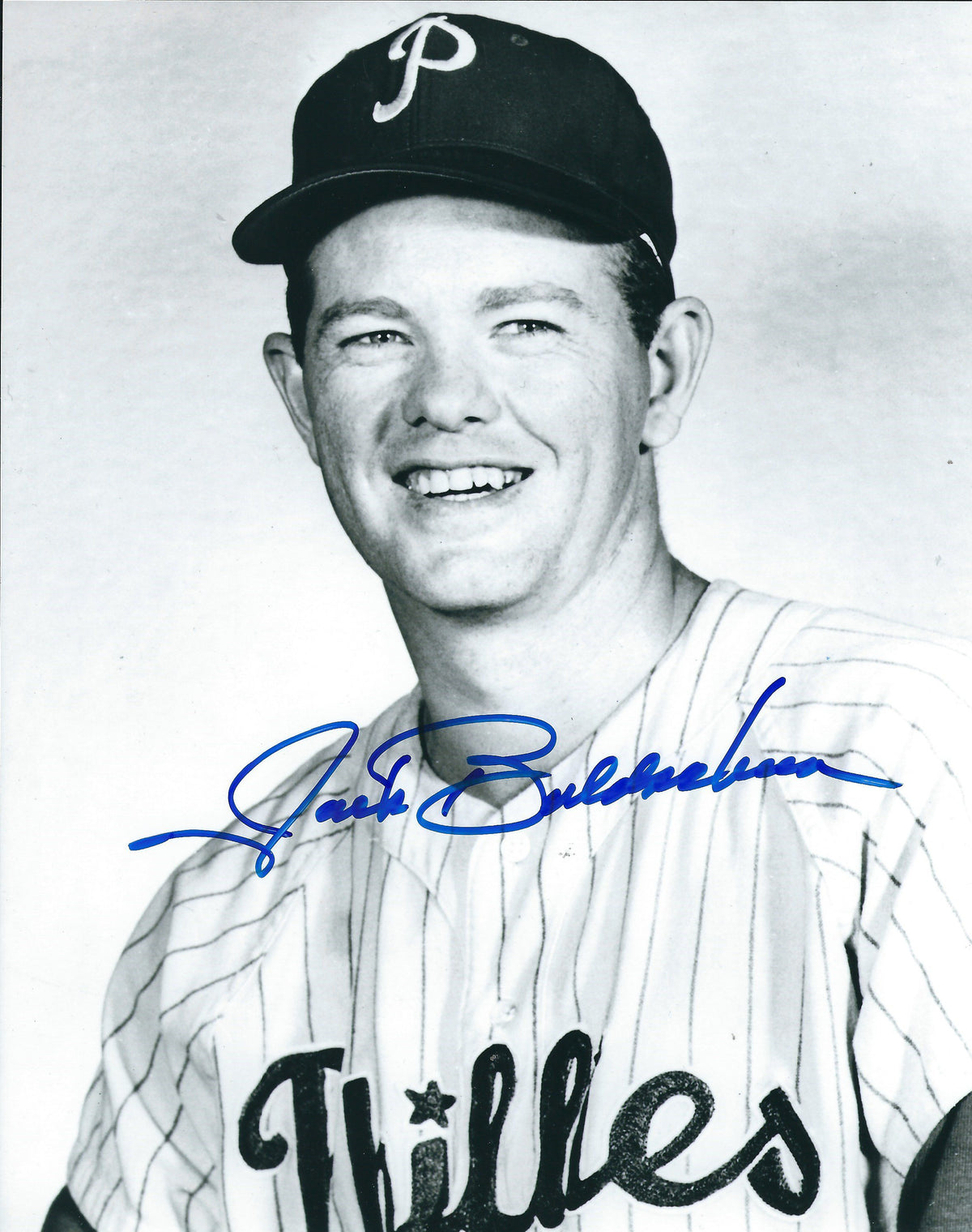 AUTOGRAPHED JACK BALDSCHUN 8x10 Philadelphia Phillies Photo