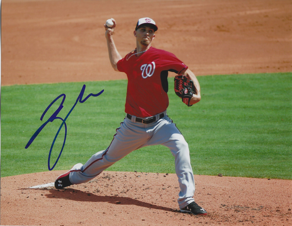 Autographed A.J. Cole 8X10 Washington Nationals Photo