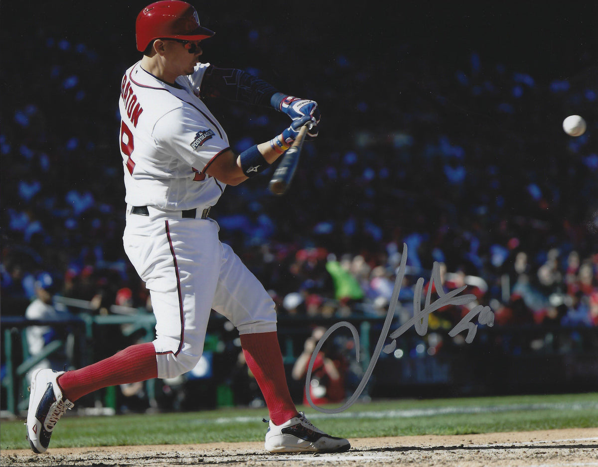 Autographed Jose Lobaton 8X10 Washington Nationals Photo with COA