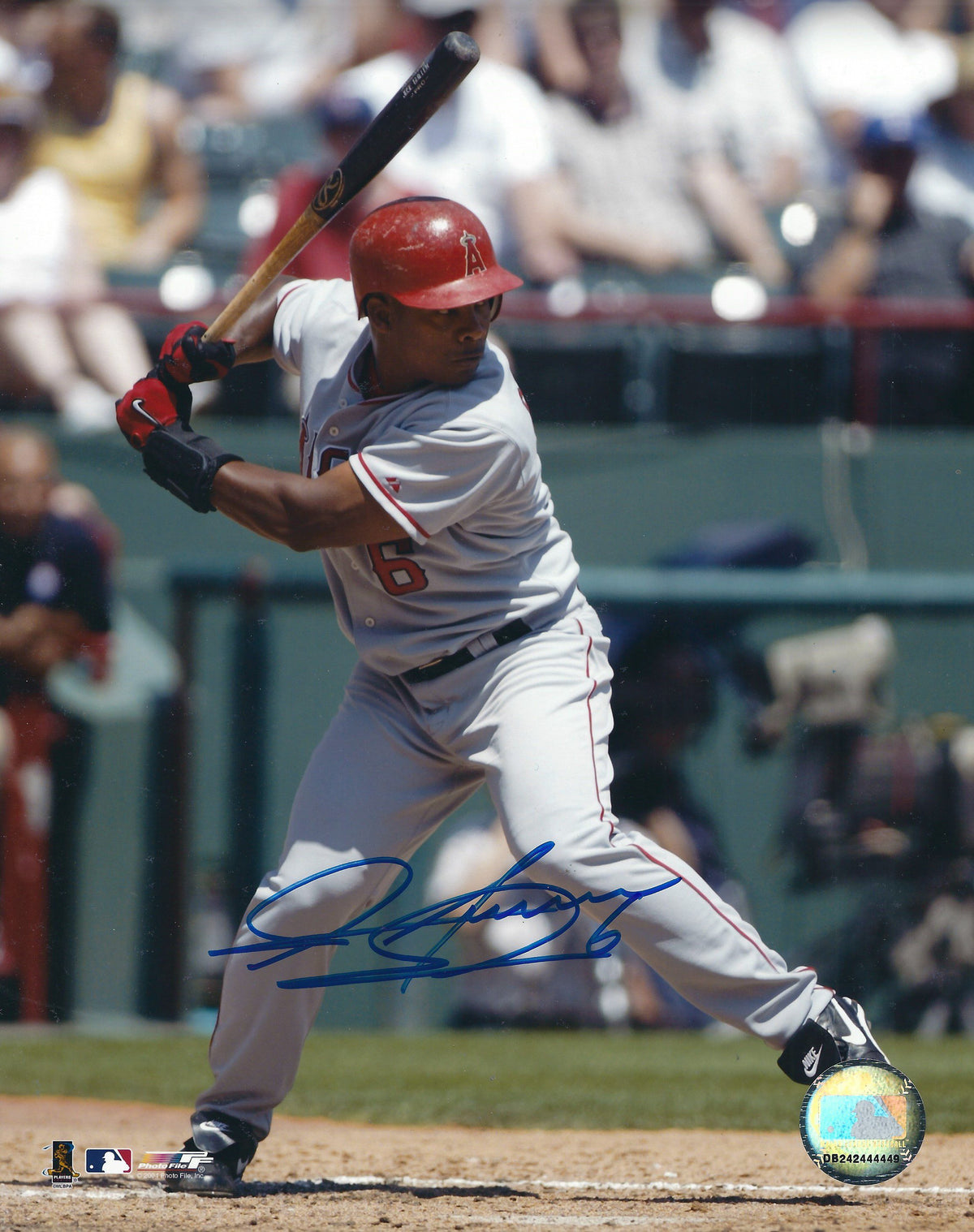 AUTOGRAPHED JOSE GUILLEN 8X10 California Angels Photo