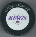 AUTOGRAPHED ROGIE VACHON Los Angeles Kings  Puck