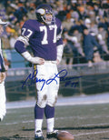 Autographed GARY LARSEN 8X10 Minnesota Vikings Photo