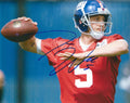 AUTOGRAPHED DAVIS WEBB 8X10 New York Giants Photo
