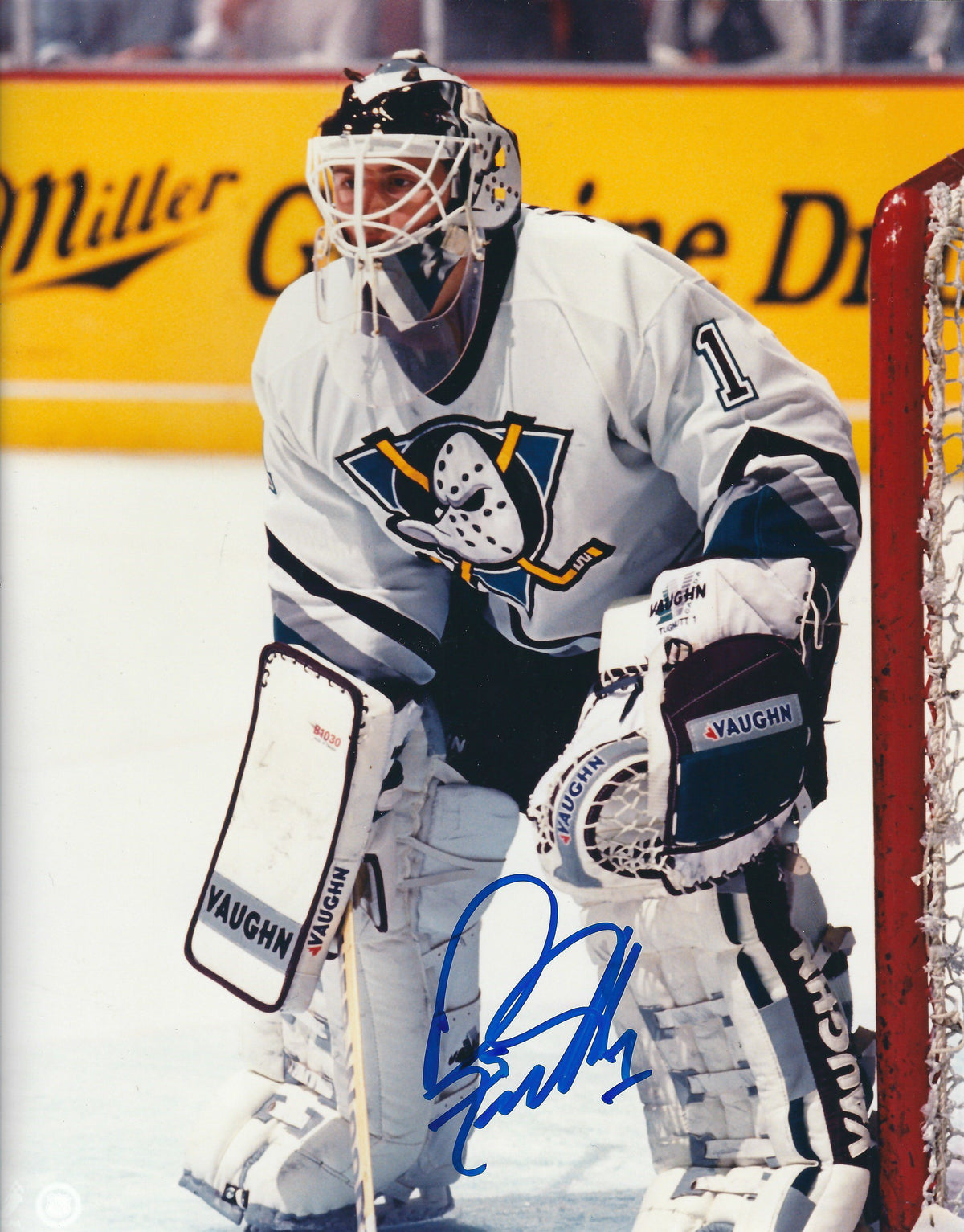 Autographed RON TUGGNUT 8X10 Anaheim Ducks Photo