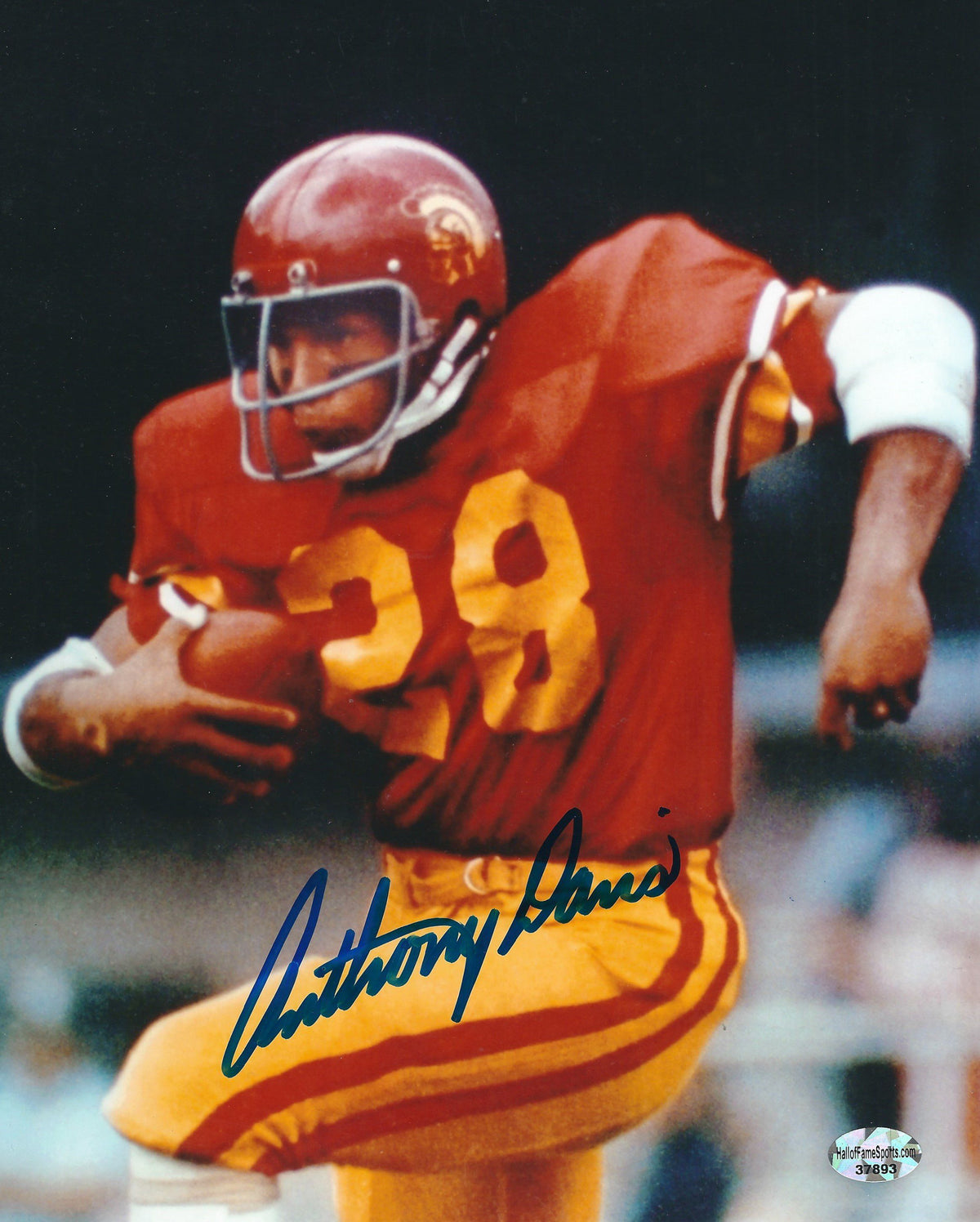 Autographed ANTHONY DAVIS 8x10 USC Trojans Photo