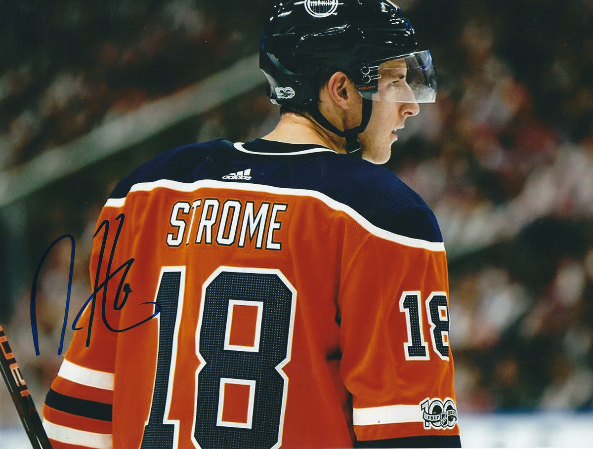 Autographed RYAN STROME 8X10 Edmonton Oilers Photo