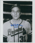 AUTOGRAPHED BOB HARTMAN 8X10 Milwaukee Braves Photo