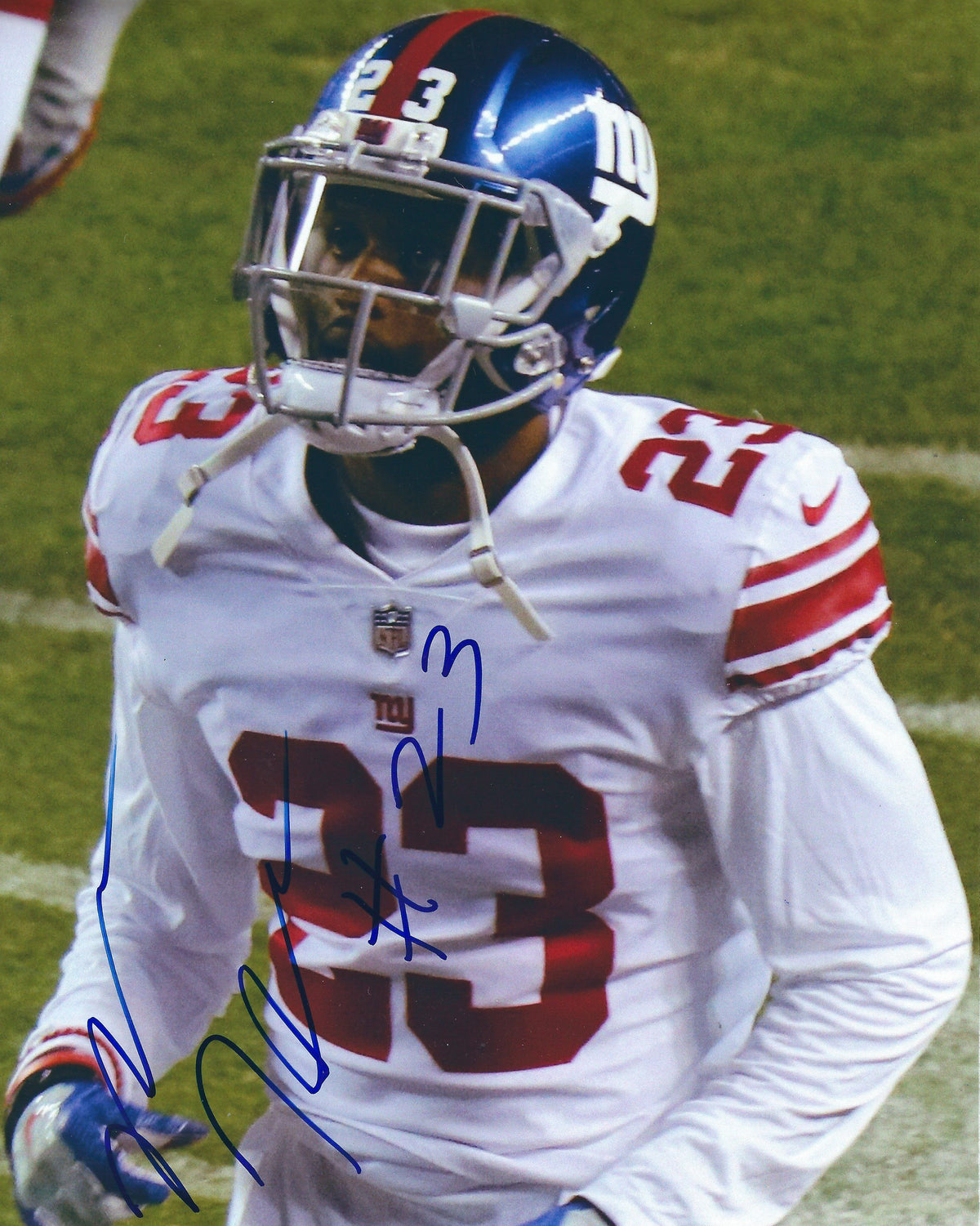 AUTOGRAPHED MICHAEL HUNTER 8X10 New York Giants Photo