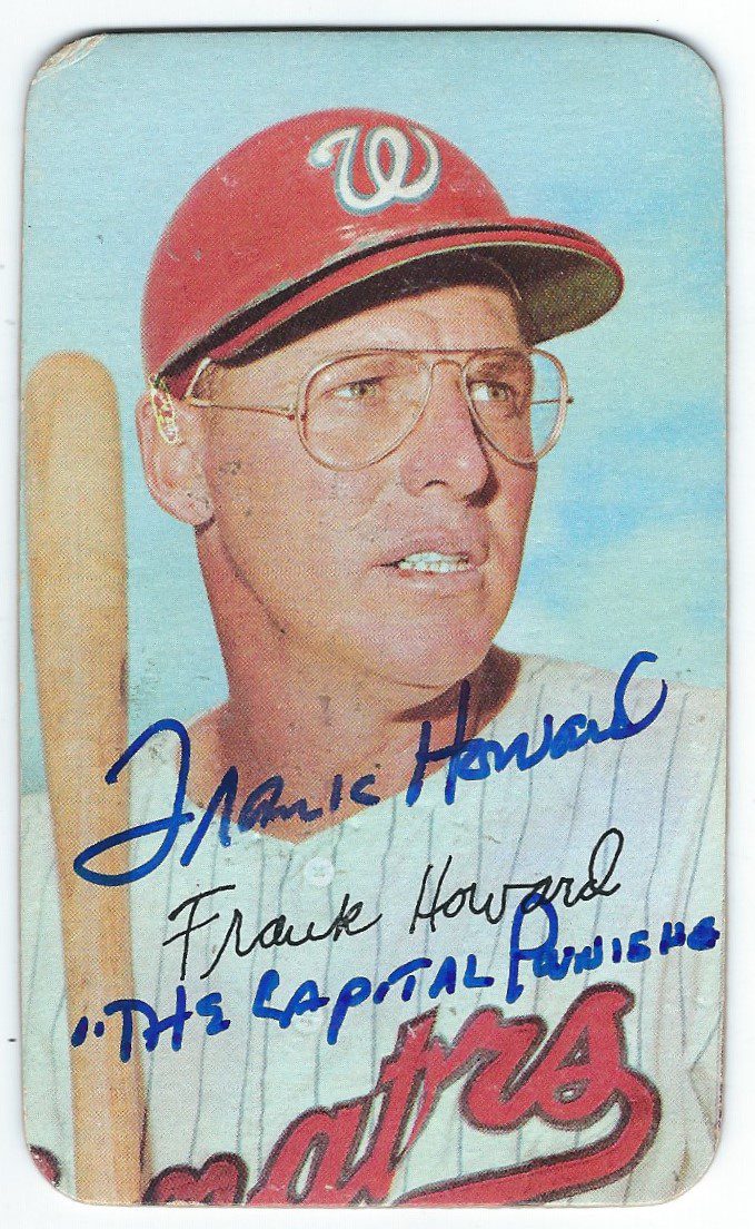 Autographed FRANK HOWARD 1971 Topps Super Card