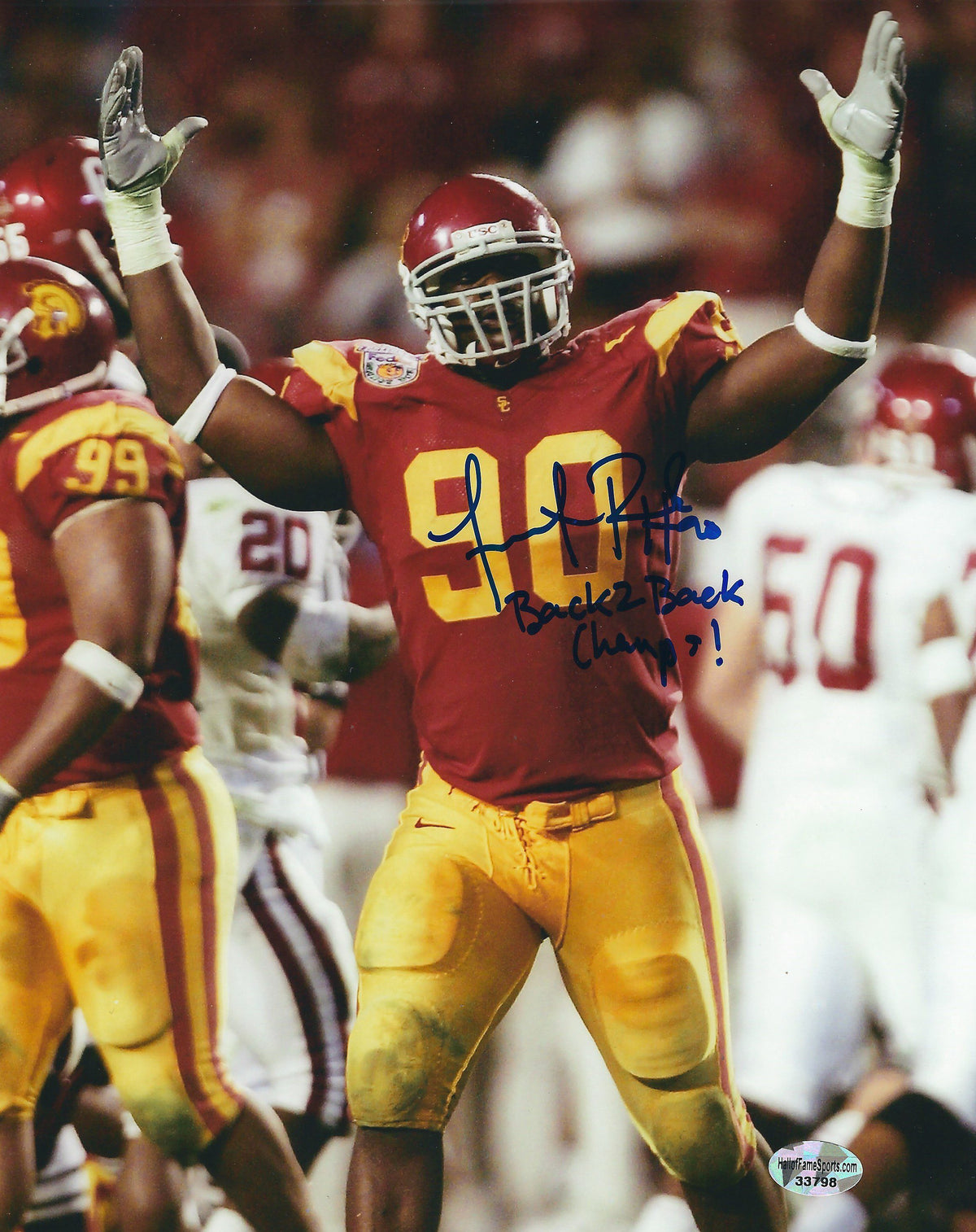Autographed FROSTEE RUCKER 8x10 USC Trojans Photo