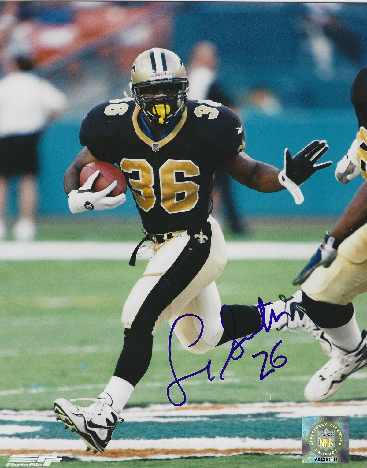 AUTOGRAPHED 8x10 photo LAMAR SMITH New Orleans Saints