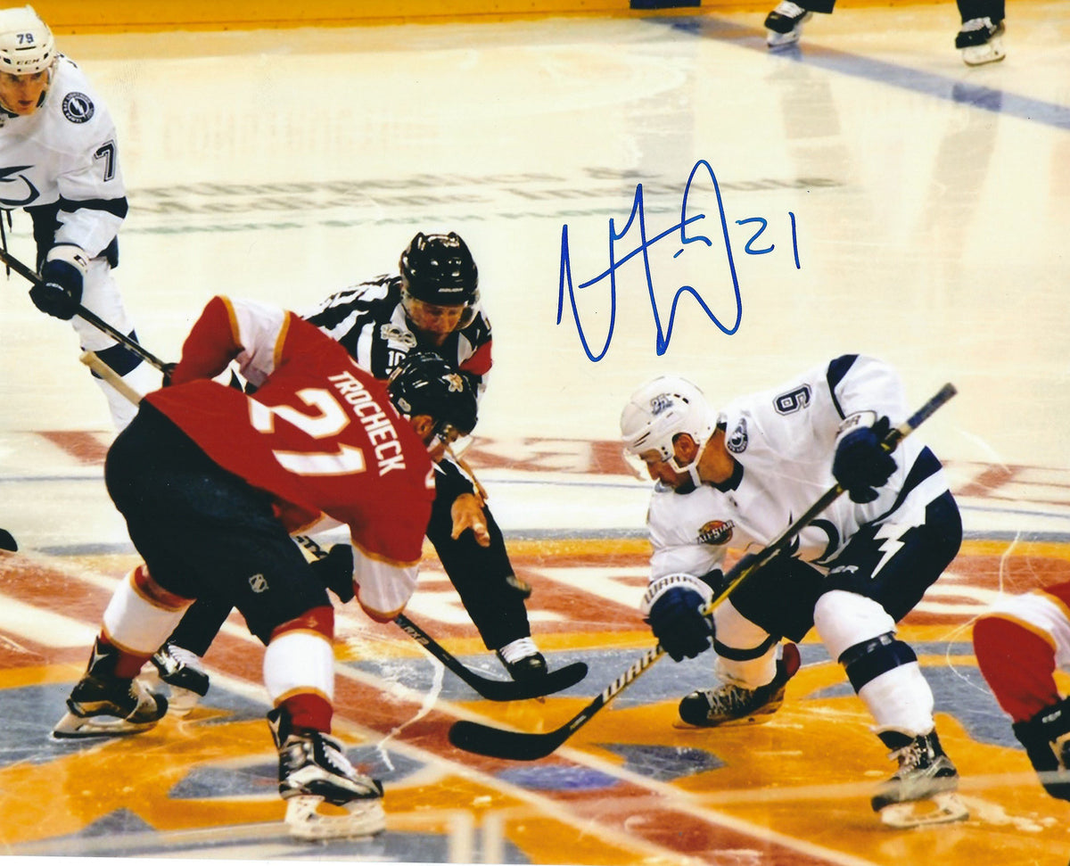 Autographed VINCENT TROCHECK 8x10 Florida Panthers Photo