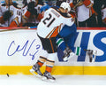 Autographed CHRIS WAGNER 8X10 Anaheim Ducks Photo