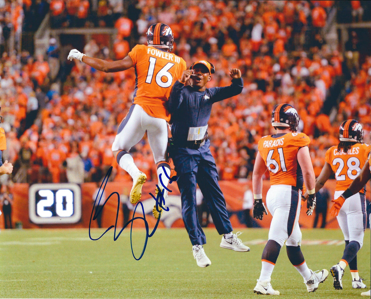 Autographed BENNIE FOWLER  8X10 Denver Broncos Photo