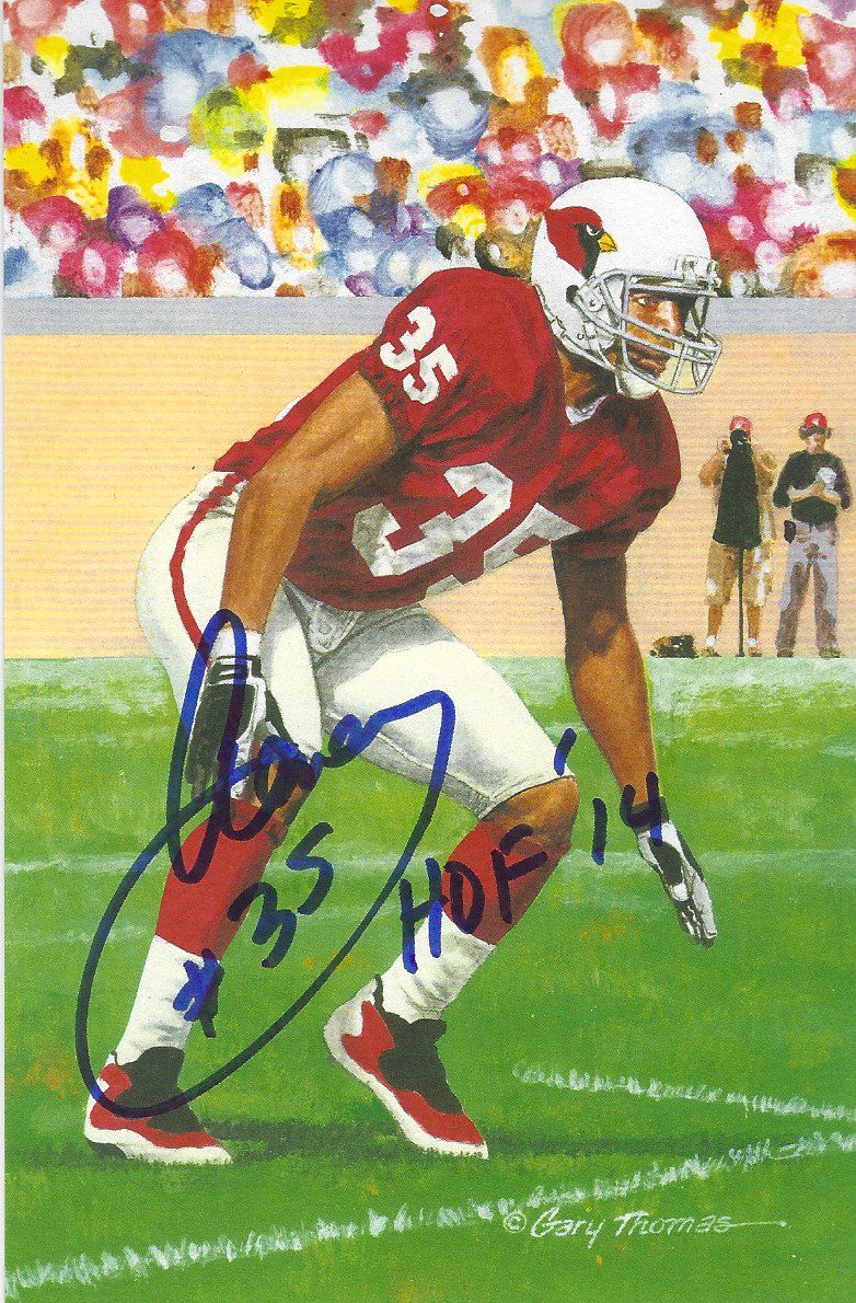 Autographed Aeneas Williams Goal Line Art Card