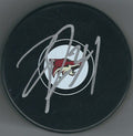 Autographed ZAC RINALDO Arizona Coyotes Hockey Puck