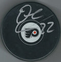 Autographed DALE WEISE Philadelphia Flyers Hockey Puck