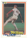 Autographed RON REED 1981 Donruss Card