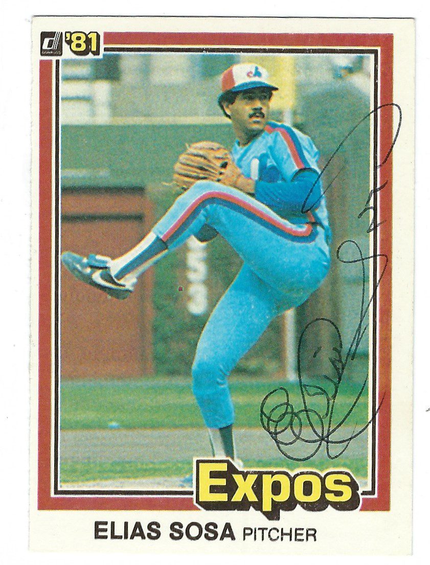 Autographed ELIAS SOSA 1981 Donruss Card