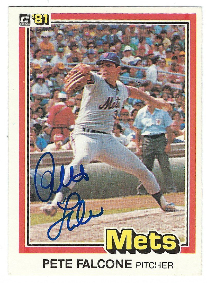 Autographed PETE FALCONE  1981 Donruss Card
