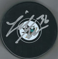 Autographed JANNIK HANSEN San Jose Sharks Hockey Puck