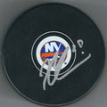Autographed JASON CHIMERA New York Islanders Hockey Puck