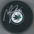 Autographed MIKKEL BOEDKER San Jose Sharks Hockey Puck