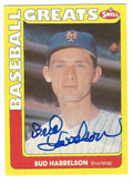 Autographed BUD HARRELSON 1991 Swell Baseball Great Card