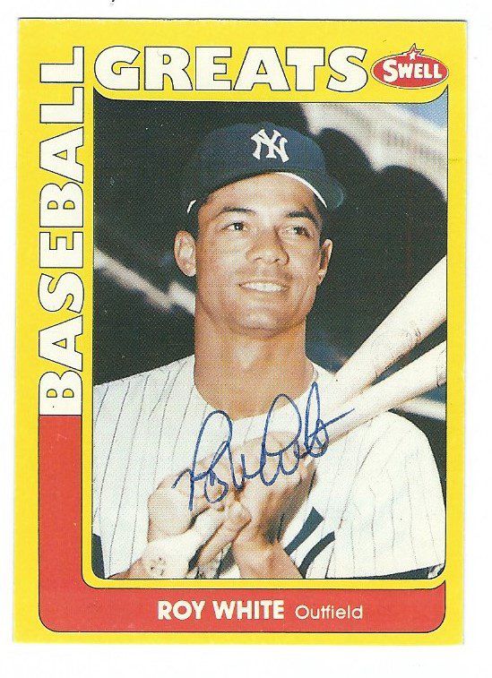 Autographed ROY WHITE 1991 Swell Baseball Great Card
