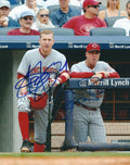 AUTOGRAPHED TODD FRAZIER & BRYAN PRICE 8X10 Cincinnati Reds Photo
