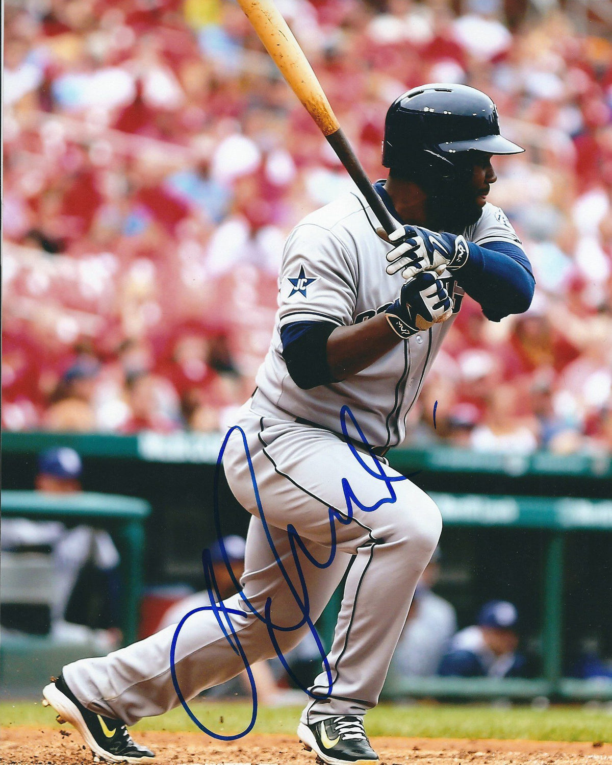 AUTOGRAPHED ABRAHAM ALMONTE 8X10 San Diego Padres photo