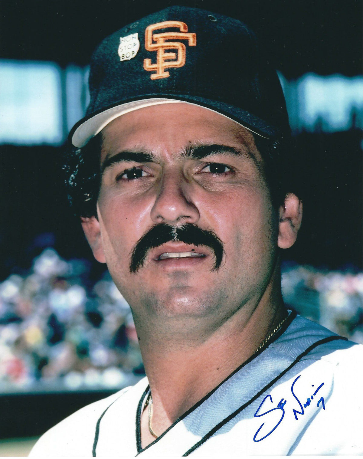 AUTOGRAPHED STEVE NICOSIA 8X10 San Francisco Giants Photo