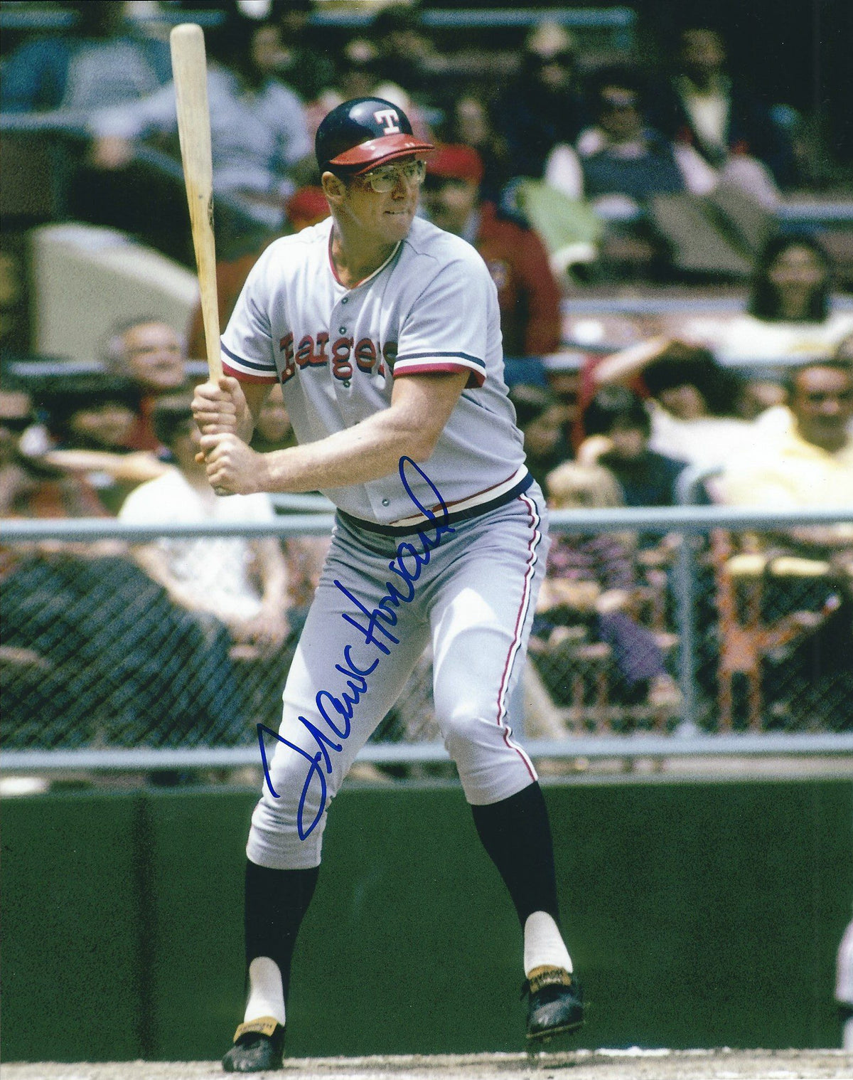 AUTOGRAPHED FRANK HOWARD 8X10 Texas Rangers Photo