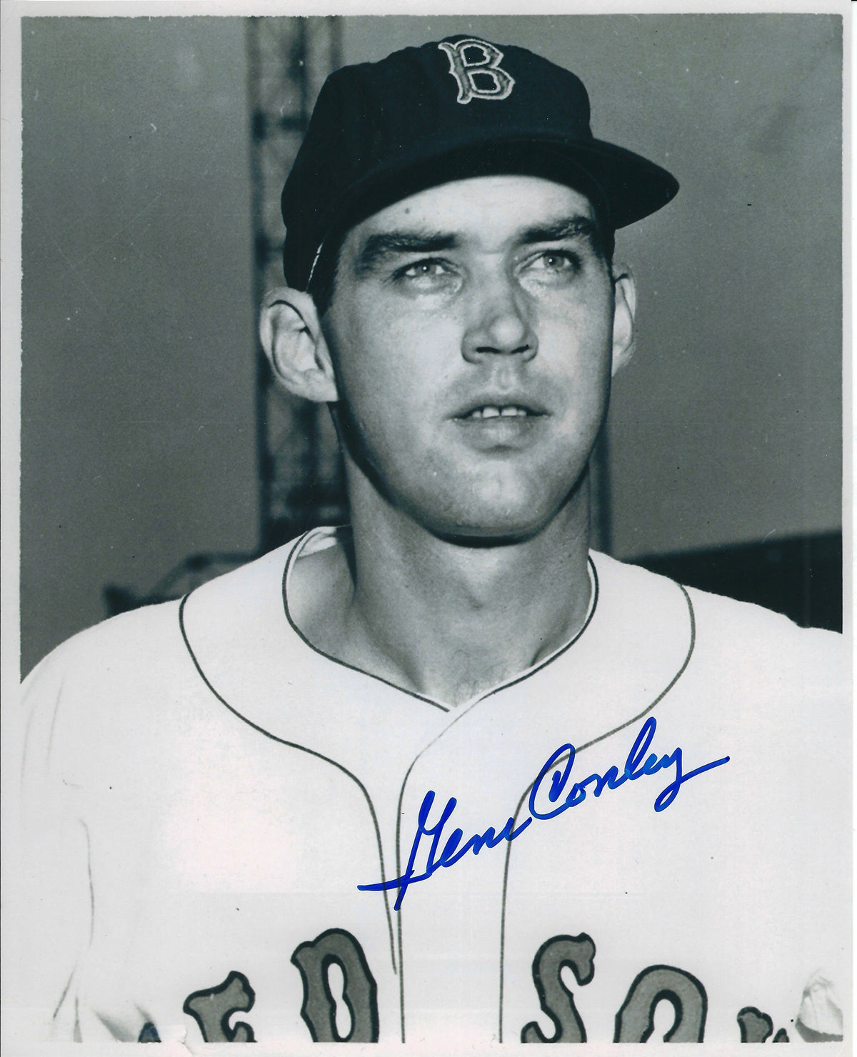 AUTOGRAPHED GENE CONLEY 8X10  Boston Red Sox photo