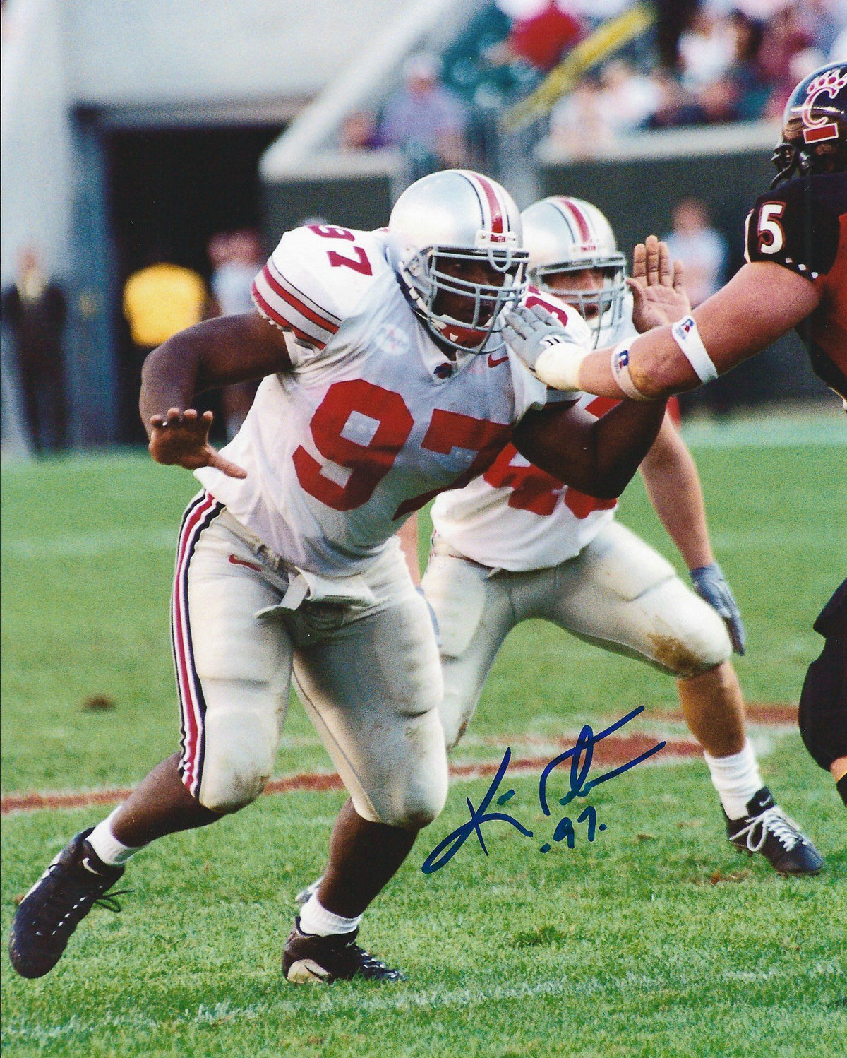 Autographed KENNY PETERSON 8X10 Ohio State University Photo