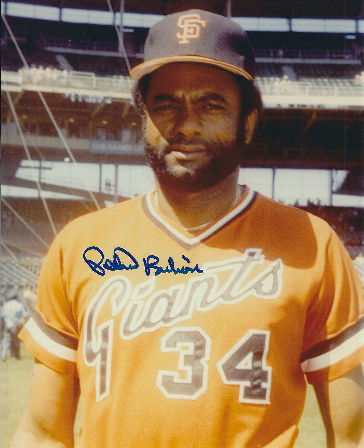 AUTOGRAPHED  PEDRO BORBON San Francisco Giants Pho