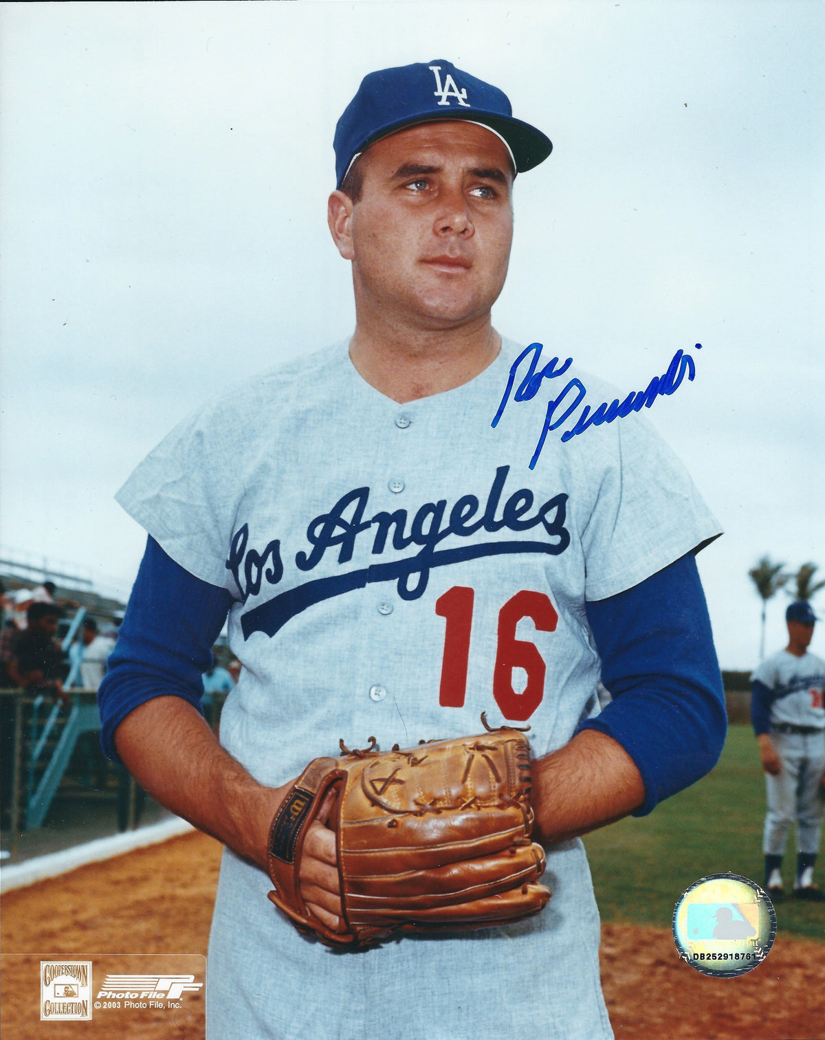 AUTOGRAPHED RON PERRANOSKI Los Angeles Dodgers photo