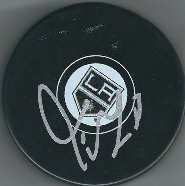 Autographed TORREY MITCHELL Los Angeles Kings Hockey Puck