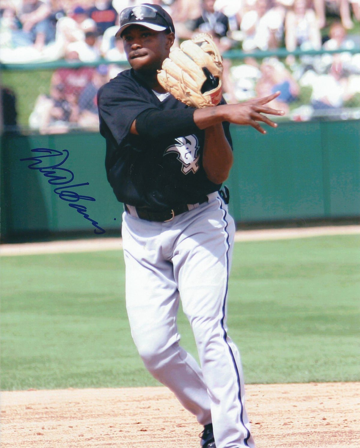 AUTOGRAPHED WILLIE HARRIS 8X10 Chicago White Sox Photo