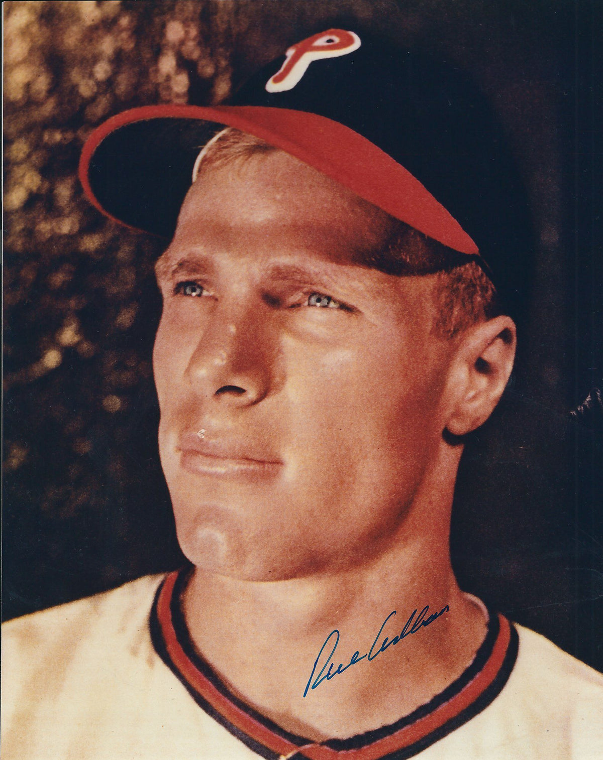 Autographed RICHIE ASHBURN 8X10 Philadelphia Phillies photo