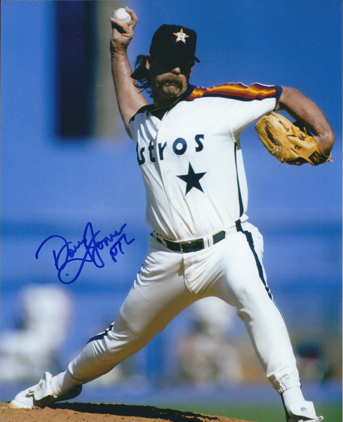 AUTOGRAPHED DOUG JONES 8X10 Houston Astros Photo