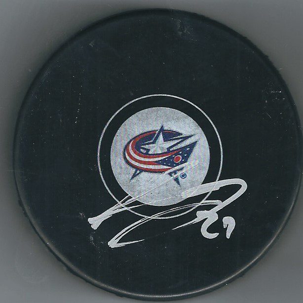 Autographed RYAN MURRAY Columbus Blue Jackets Hockey Puck