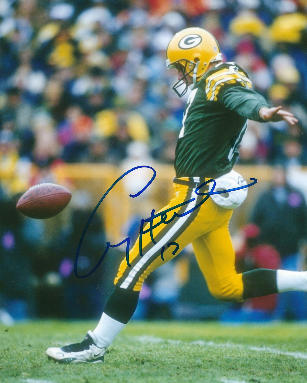 Autographed CRAIG HENTRICH 8X10 Green Bay Packers Photo
