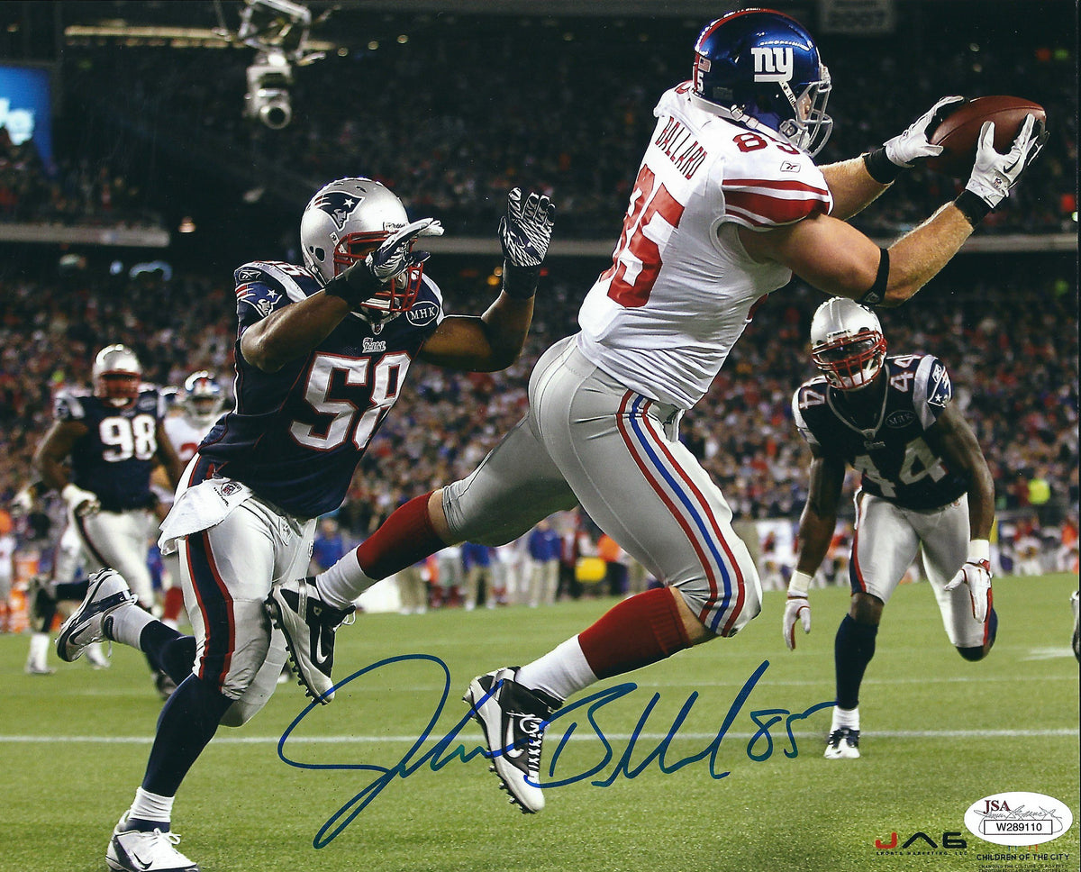 AUTOGRAPHED JAKE BALLARD 8X10 New York Giants Photo