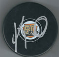 Autographed KEN HITCHCOCK Philadelphia Flyers 50th Anniversary Hockey Puck
