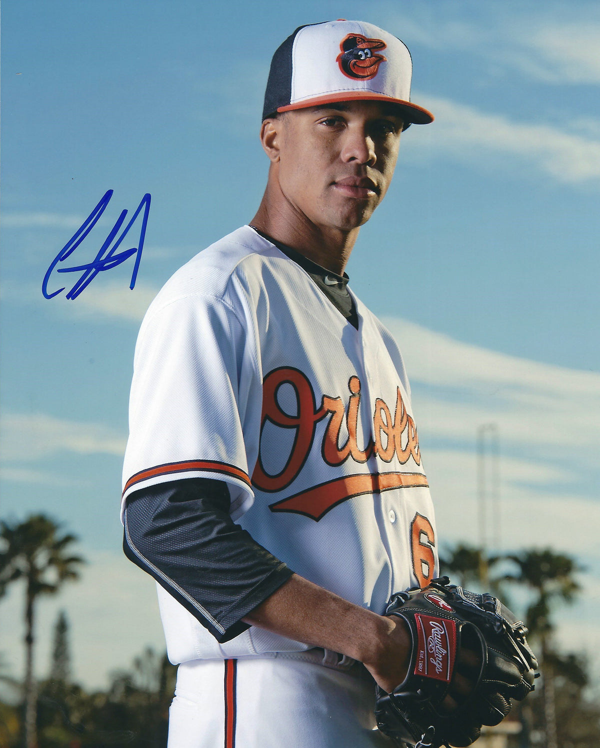 AUTOGRAPHED CHRIS LEE  8X10 Baltimore Orioles Photo